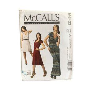 McCalls M6433 Misses Dress Sewing Pattern Size 12-14-16-18 uncut